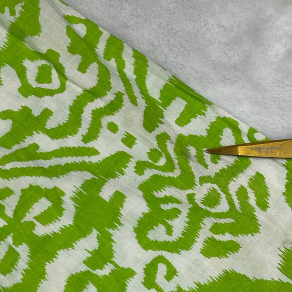 Soft Surroundings Beaded Tunic Top Womens Small Relaxed V-Neck Green 100% Cotton - Picture 9 of 15